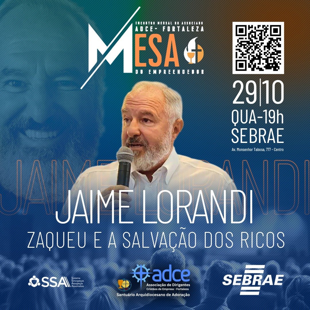 Banner do Evento ADCE - Mesa do Empreendedor